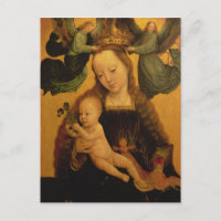 Vierge et enfant couronné par deux anges, c.1520