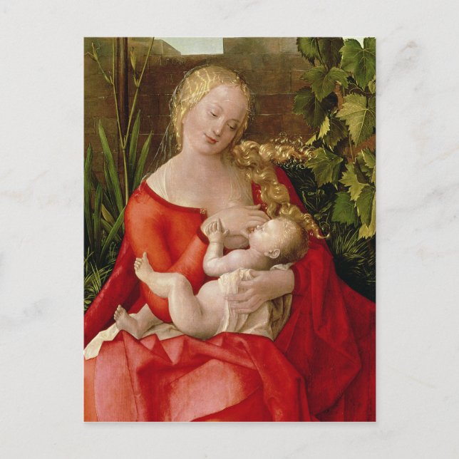 Carte Postale Vierge et enfant 'Vierge à l'Iris', 1508 (Devant)