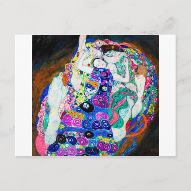 Carte Postale Vierge (Filles), Gustav Klimt (Devant)