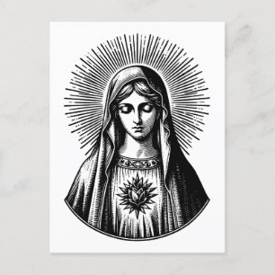 Carte Postale Vierge Marie