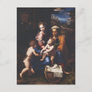 Carte Postale Vierge Marie et enfant avec Jean le Baptiste
