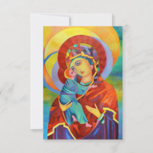 Carte postale Vierge Marie et Enfant Notre Dame