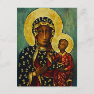 Carte Postale Vierge noire de Częstochowa