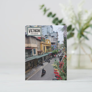 Carte postale Vietnam Street Life, date personnali