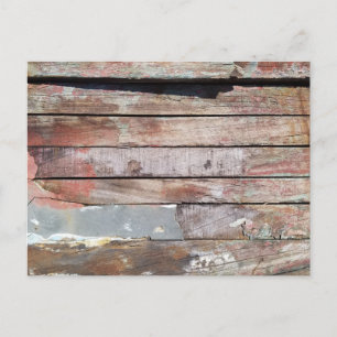 Carte Postale Vieux bois rustique bateau en bois plank