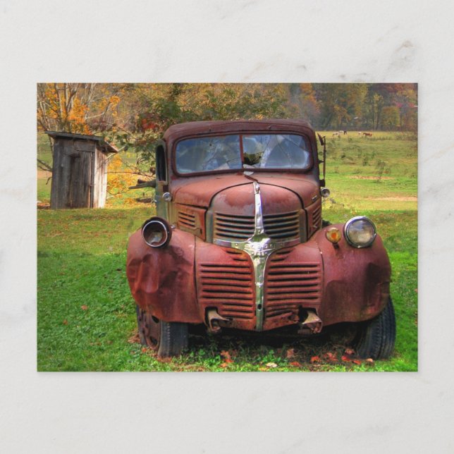 Carte Postale Vieux camion (Devant)