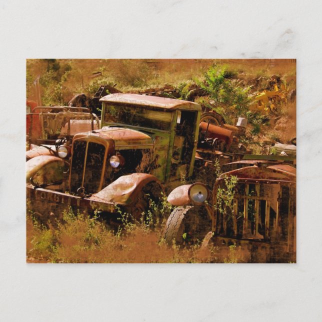 Carte Postale Vieux camion, Ville fantôme près de Jérôme, Arizon (Devant)