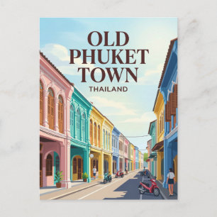 Carte Postale Vieux centre de Phuket Thaïlande