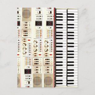 Carte Postale Vieux clavier électrique