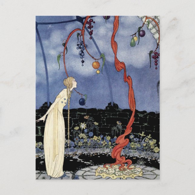 Carte Postale Vieux contes de fées françaises : Un arbre de beau (Devant)