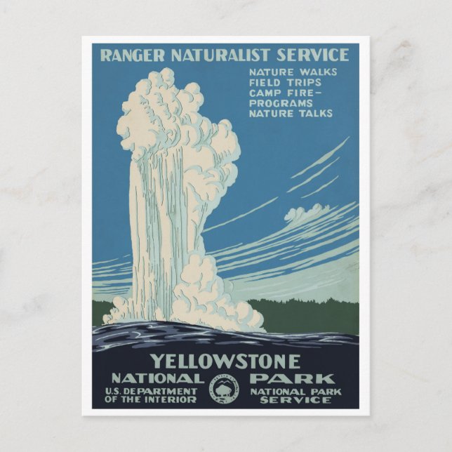 Carte Postale Vieux fidèles vintages dans le parc national de Ye (Devant)
