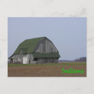 Carte Postale Vieux Indiana Barn