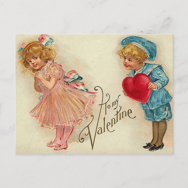 Carte postale - vieux mode valentin jeune garçon c (Devant)