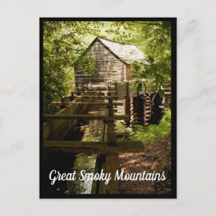 Carte Postale Vieux moulin et roue à aubes Great Smoky Mountains