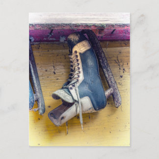 Carte Postale Vieux patin d'hockey