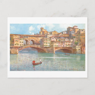 Carte Postale Vieux Ponte Vecchio, Florence, Italie