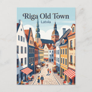 Carte Postale Vieux-Riga Lettonie