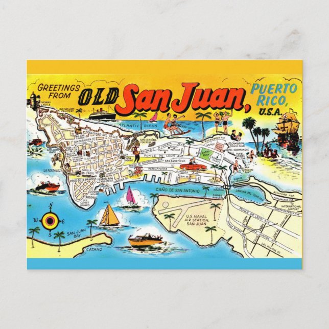 Carte postale Vieux San Juan (Devant)