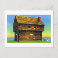 Vieux Saratoga Champ de bataille Blockhouse Extéri