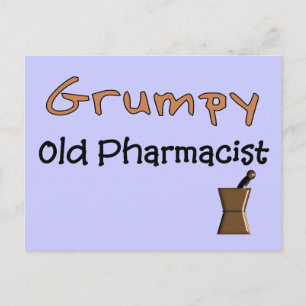 Carte Postale Vieux T-shirts et cadeaux de Grumpy Pharmaciens