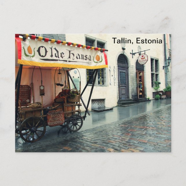 Carte Postale Vieux Talllin, Estonie (Devant)