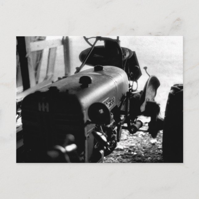 Carte Postale Vieux tracteur (Devant)