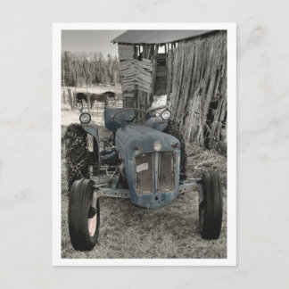 Carte Postale vieux tracteur