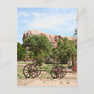 Carte Postale Vieux wagon, village pionnier, Utah 2