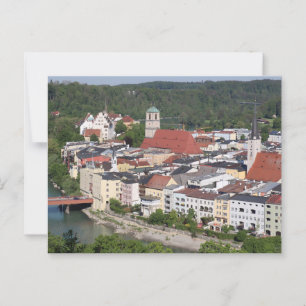 Carte Postale View d'Historic Wasserburg sur l'Inn