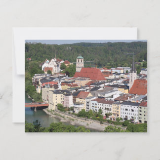 Carte Postale View d'Historic Wasserburg sur l'Inn