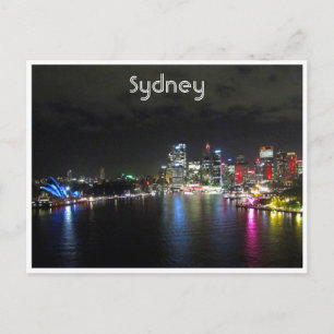 Carte Postale vif nuit de sydney