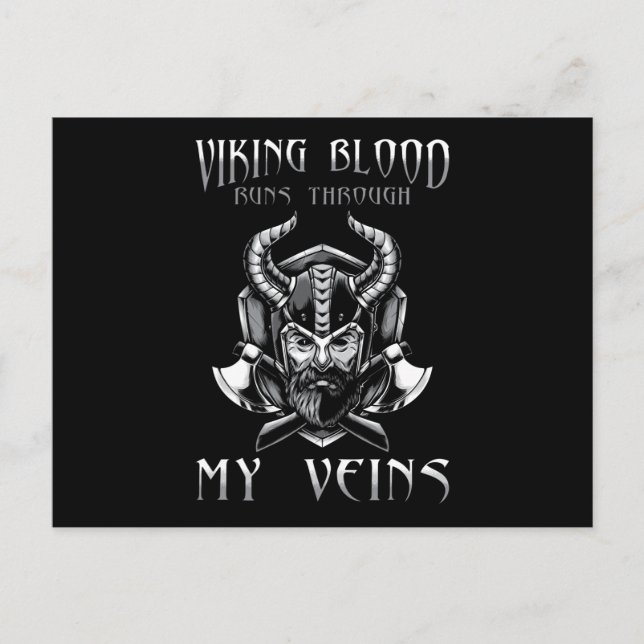 Carte Postale Viking Blood (Devant)