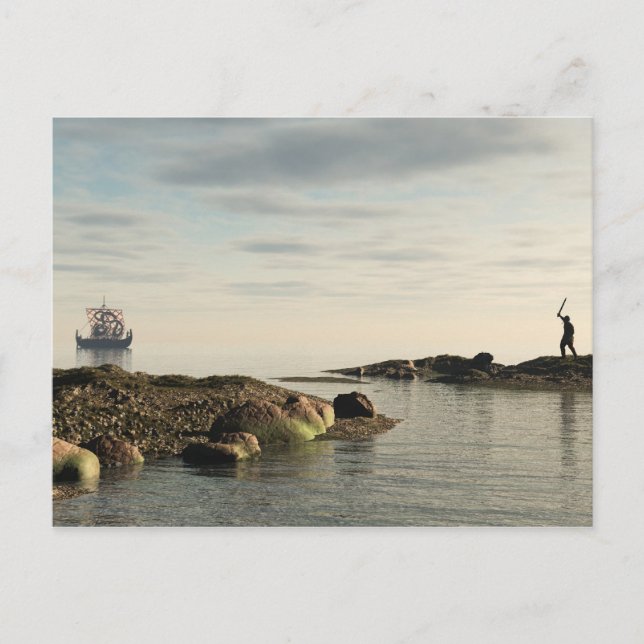 Carte Postale Viking Longship Homecoming (Devant)