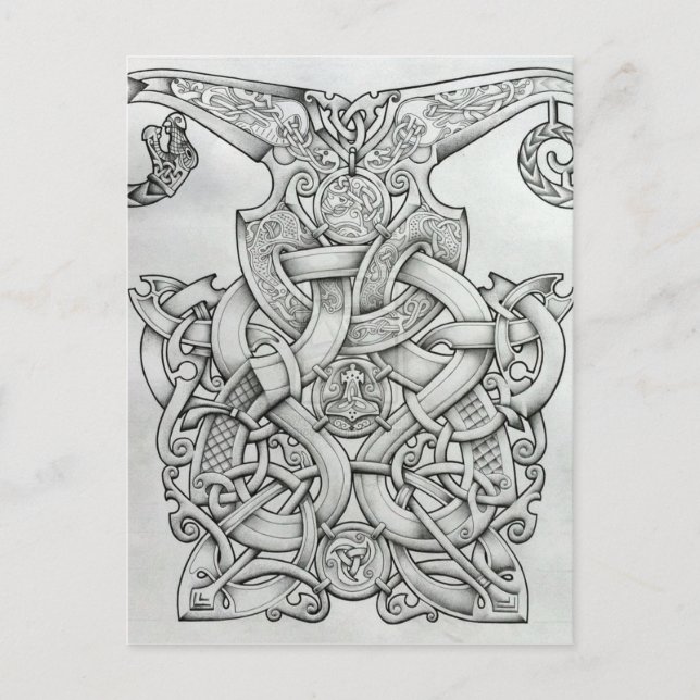 CARTE POSTALE VIKING & OSEBERG CONCEPTION DE CONNAISSANCES (Devant)