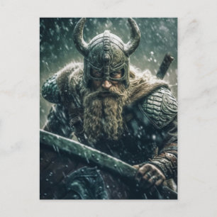 Carte Postale Viking Warrior