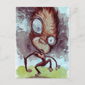 Carte Postale Vilain singe sauvage