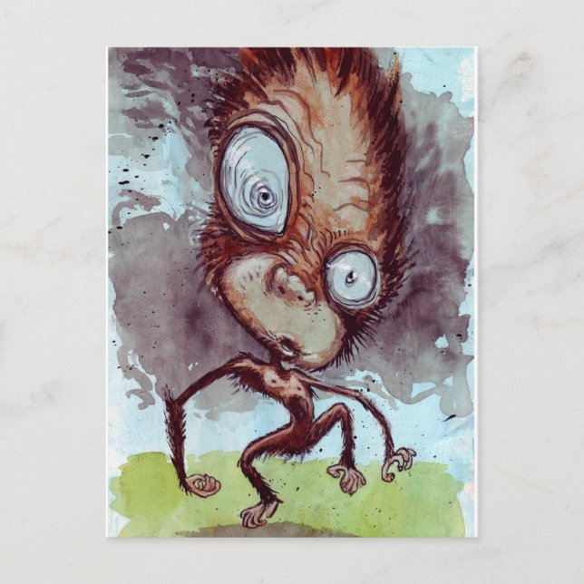 Carte Postale Vilain singe sauvage (Devant)