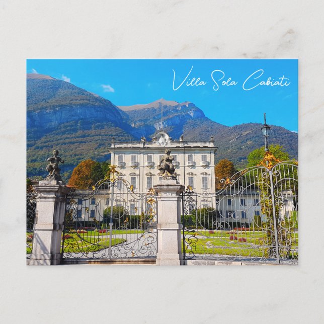 Carte Postale Villa Sola Cabiati Tremezzo Lac de Côme Italie (Devant)
