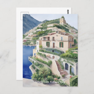 Carte Postale Villa Treville Positano Italie Art exclusif