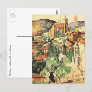 Carte Postale Village de Gardanne par Paul Cezanne, Art ancien