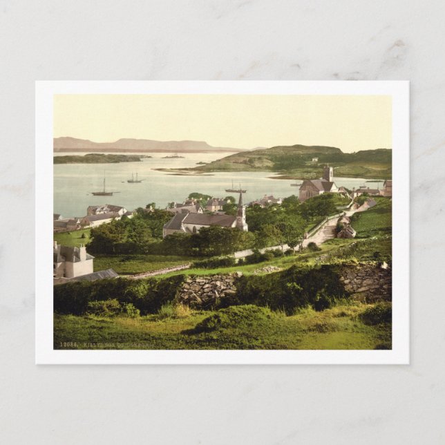 Carte Postale Village de Killybegs, Donegal, Irlande, 19e siècle (Devant)