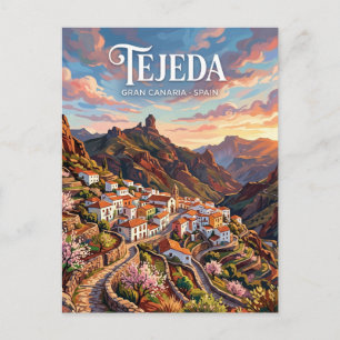 Carte Postale Village de Tejeda Espagne