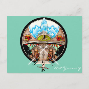 Carte Postale Village de Tiki