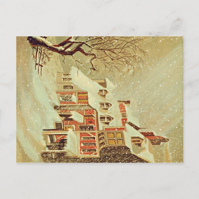 Carte Postale Village d'hiver (Devant)
