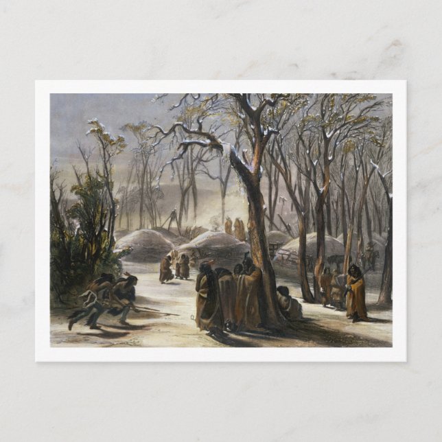Carte Postale Village d'hiver des Minatarres, assiette 26 de Vo (Devant)