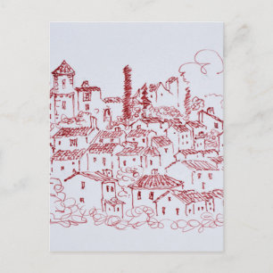 Carte Postale Village perché de Callian Sud de la France