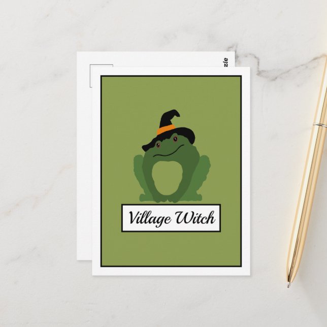 Carte Postale Village Witch, Toad (Devant/Arrière en situation)