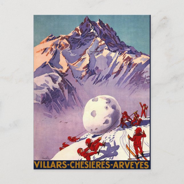 Carte Postale Villars Chesieres Arveyes (Devant)