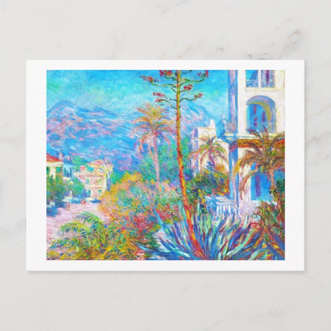 Carte Postale Villas à Bordighera Claude Monet (Devant)