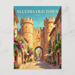 Carte Postale Ville ancienne d'Alcúdia Espagne